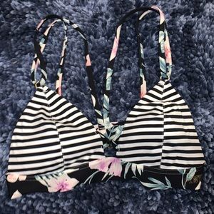 Victoria's Secret Pink Bonded floral striped Bralette